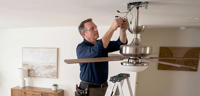 Ceiling Fan Light and Switch Repair in Ormond Beach